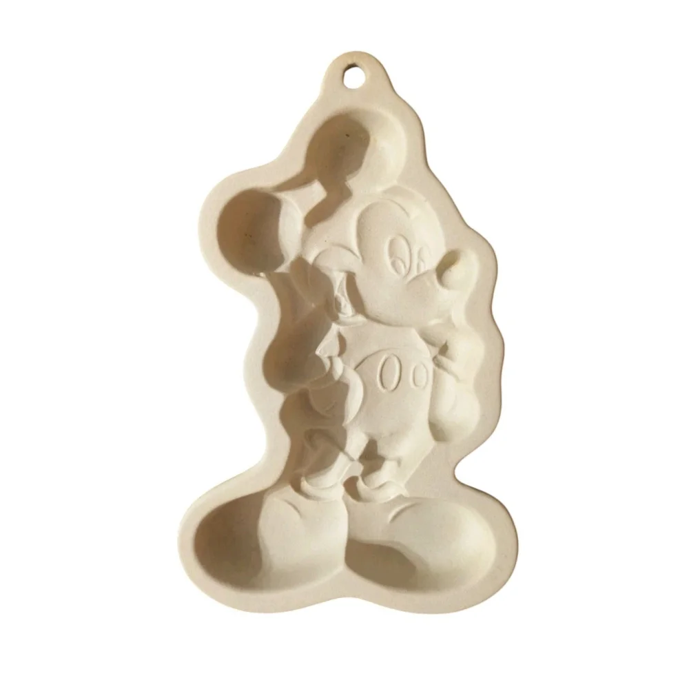 Vintage Disney Mickey Mouse Ceramic Stoneware Cookie Mold